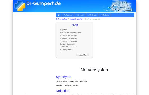 Vorschau von www.dr-gumpert.de, Dr. Gumpert: Nervensystem