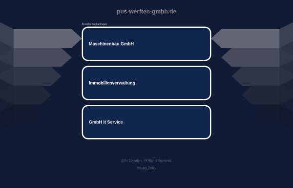 Vorschau von www.pus-werften-gmbh.de, P+S Werften GmbH