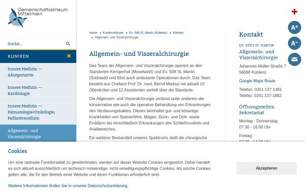 Vorschau von www.gk.de, Adipositaszentrum Koblenz im Gemeinschaftsklinikum Mittelrhein