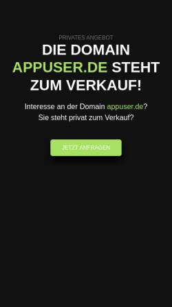 Vorschau der mobilen Webseite www.appuser.de, Appuser