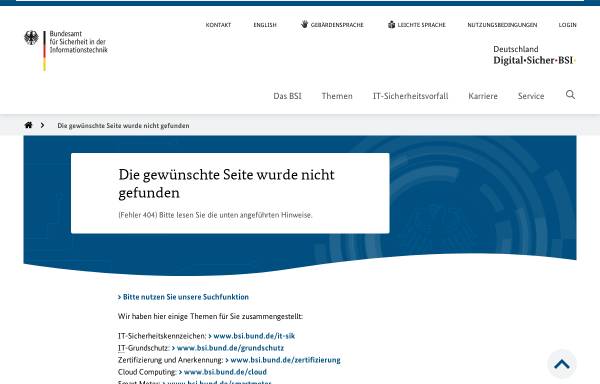 Vorschau von www.bsi.bund.de, FAQ Personal-Firewall