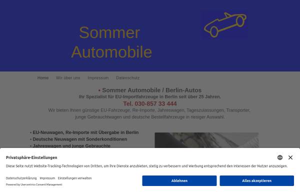 Vorschau von www.sommer-automobile.de, Sommer-Automobile GmbH