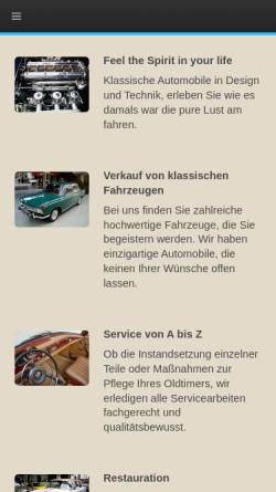 Vorschau der mobilen Webseite youngtimer.biz, Stehling-Automobile in Berlin