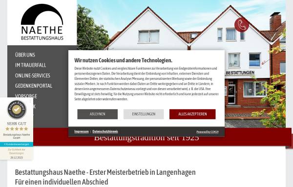Bestattungsinstitut Naethe e.K. - Hans-Hermann Naethe