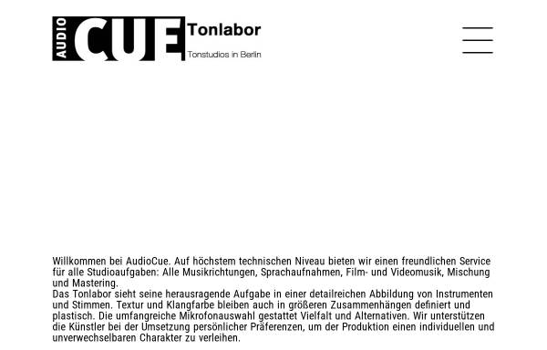 Vorschau von www.audiocue.de, AudioCue