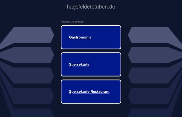 Vorschau von www.hagsfelder-stuben.de, Hagsfelder Stuben
