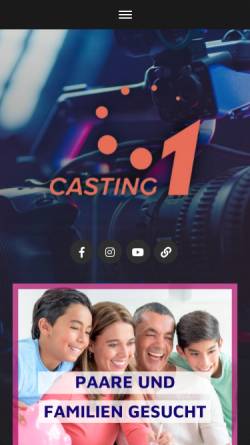 Vorschau der mobilen Webseite www.casting1.de, Bachrach Producerbüro