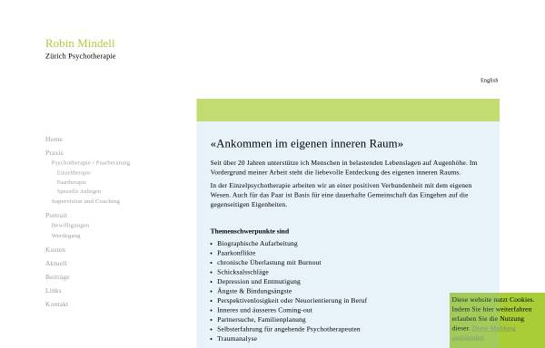 Vorschau von www.robinmindell.ch, Robin Mindell - Psychologie und Psychotherapie