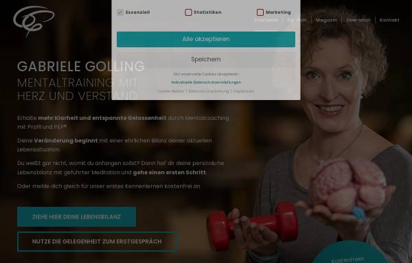 Vorschau von gabriele-golling.de, Gabriele Golling - Mentaltraining mit Herz und Verstand