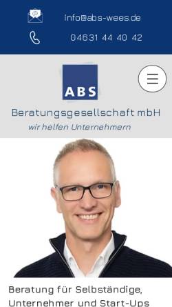 Vorschau der mobilen Webseite www.abs-direkt.de, Stöbe - Unternehmensberatung mit ABS