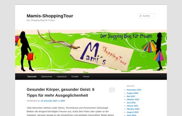 Vorschau von www.mamis-shoppingtour.de, Mamis ShoppingTour