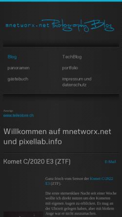Vorschau der mobilen Webseite pixellab.info, mnetworx.net