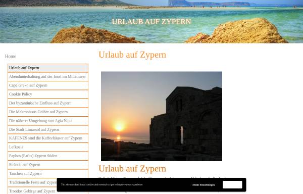 Vorschau von www.urlaubzypern.com, Urlaub auf Zypern