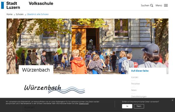 Vorschau von wuerzenbach.vsluzern.ch, Schulhaus Würzenbach