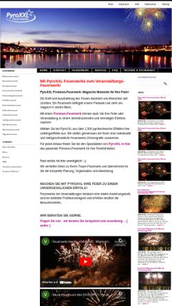 Vorschau der mobilen Webseite www.pyro-xxl.de, PyroXXL Feuerwerke