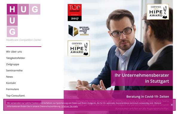 Vorschau von www.hug-beratung.de, H.U.G Betriebswirtschaftliche Beratungsgesellschaft mbH