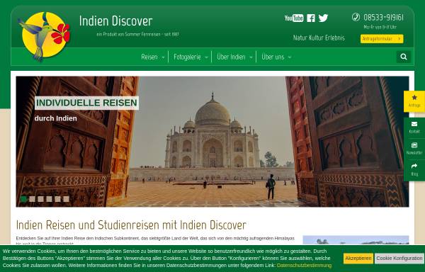 Vorschau von www.indien-discover.de, Indien Discover