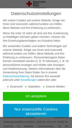 Vorschau der mobilen Webseite www.brk-mistelgau.de, BRK Bereitschaft Mistelgau