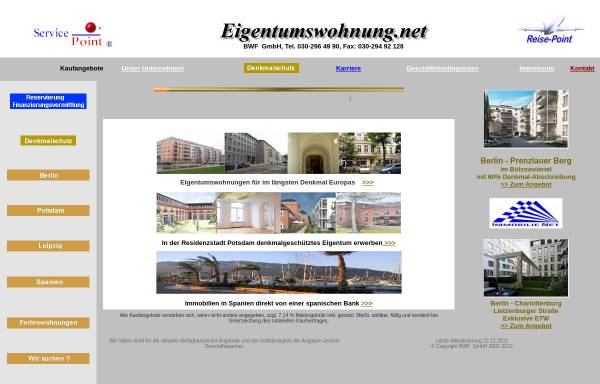 Vorschau von www.eigentumswohnung.net, BWF GmbH