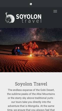 Vorschau der mobilen Webseite soyolon-travel.de, Soyolon Travel