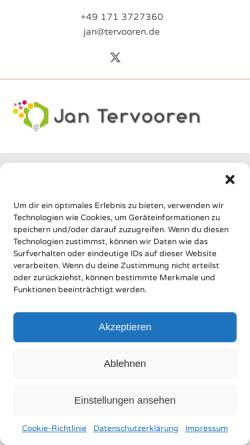 Vorschau der mobilen Webseite www.tervooren.de, Tervooren, Jan