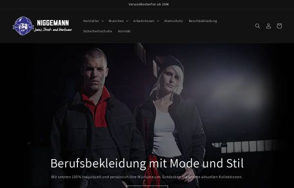 Vorschau von www.niggemann-berufsbekleidung.de, Niggemann GmbH & Co. KG