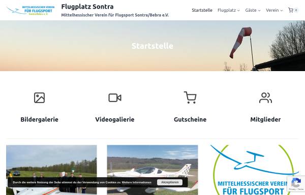 Vorschau von www.segelflug-sontra.de, Mittelhessischer Verein für Flugsport e.V.