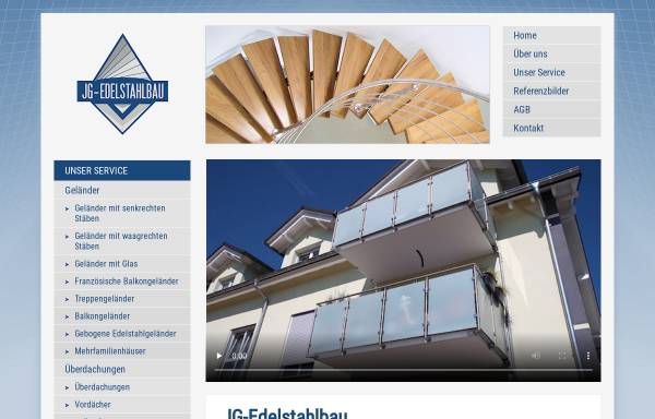 Vorschau von www.jg-edelstahlbau.de, JG-Edelstahlbau