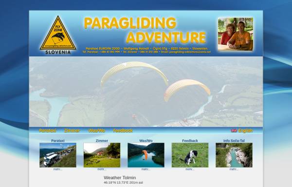 Vorschau von www.paragliding-adventure.com, Paragliding Adventure