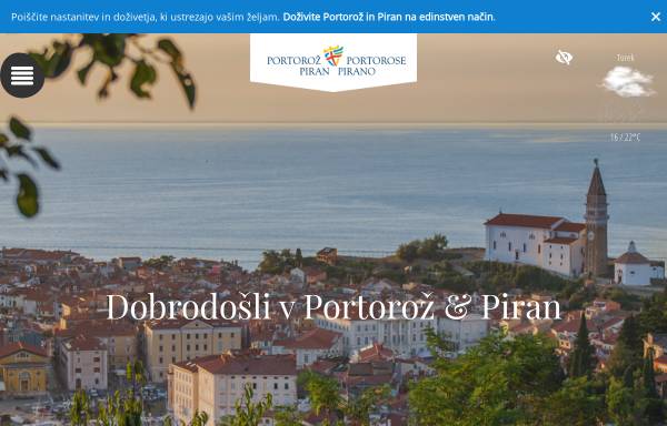 Vorschau von www.portoroz.si, Portoroz
