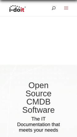 Vorschau der mobilen Webseite www.i-doit.org, I-doit - open source CMDB