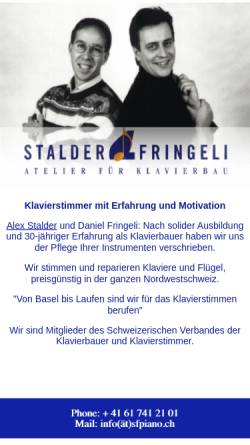 Vorschau der mobilen Webseite www.sfpiano.ch, Stalder und Fringeli - Atelier für Klavierbau