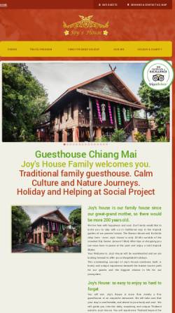 Vorschau der mobilen Webseite www.guesthouse-chiangmai.com, Joy's House
