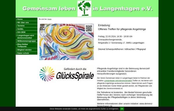Vorschau von www.gemeinsam-leben-in-langenhagen.de, Gemeinsam leben in Langenhagen e.V.