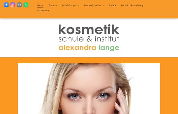 Vorschau von www.kosmetik-alexandra.de, Kosmetikschule Alexandra Lange