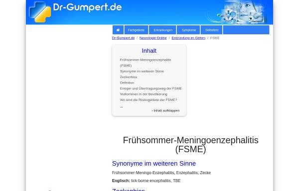 Vorschau von www.dr-gumpert.de, Dr. Gumpert: FSME