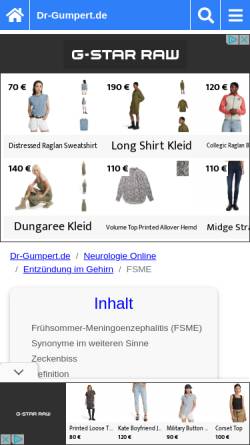 Vorschau der mobilen Webseite www.dr-gumpert.de, Dr. Gumpert: FSME