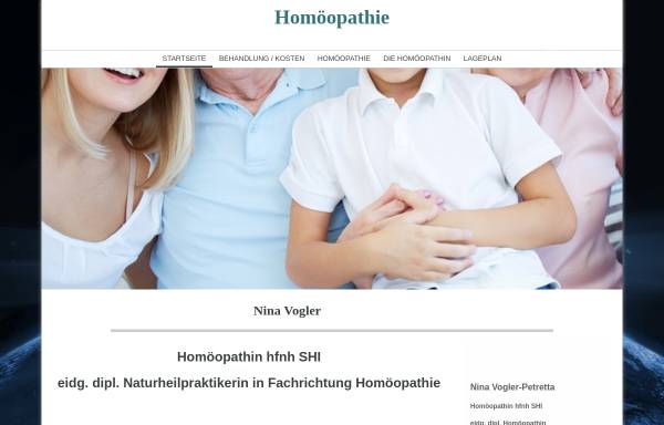 Vorschau von www.vital-care.ch, Nina Vogler Homöopathie