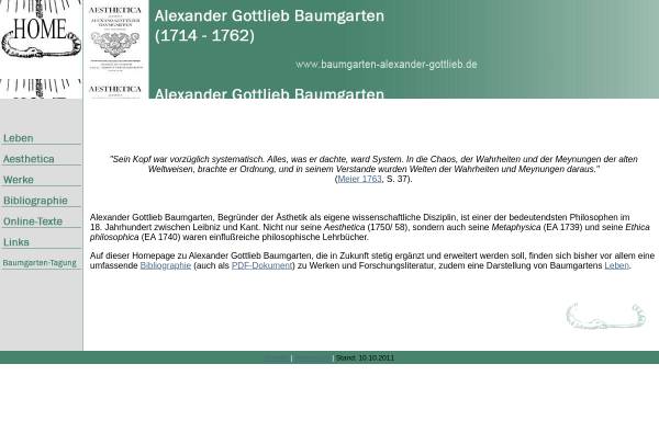 Vorschau von baumgarten-alexander-gottlieb.de, Alexander Gottlieb Baumgarten