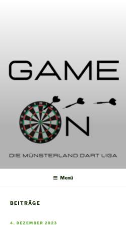 Vorschau der mobilen Webseite ml-dart.de, Münsterland Dart Liga
