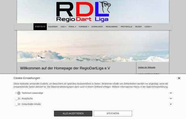 Vorschau von www.regiodartliga.de, Regiodartliga Südbaden