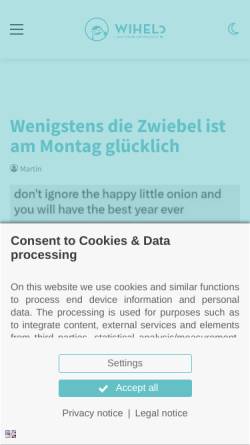 Vorschau der mobilen Webseite www.wihel.de, Was is hier eigentlich los