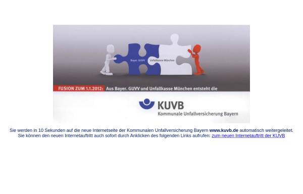 Vorschau von www.guvv-bayern.de, Bayererischer Gemeindeunfallversicherungsverband (Bayer. GUV) und Bayerische Landesunfallkasse (Bayer. LUK)