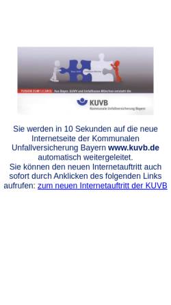 Vorschau der mobilen Webseite www.guvv-bayern.de, Bayererischer Gemeindeunfallversicherungsverband (Bayer. GUV) und Bayerische Landesunfallkasse (Bayer. LUK)