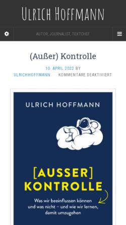 Vorschau der mobilen Webseite www.ulrichhoffmann.de, Hoffmann, Ulrich