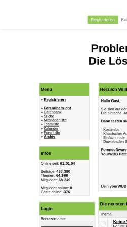Vorschau der mobilen Webseite your-wbb.de, YourWBB