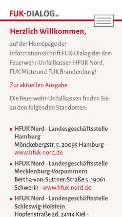 Vorschau der mobilen Webseite www.fuk-dialog.de, FUK- Dialog