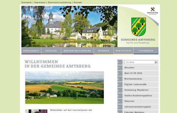 Vorschau von www.amtsberg.eu, Gemeinde Amtsberg