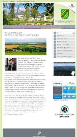 Vorschau der mobilen Webseite www.amtsberg.eu, Gemeinde Amtsberg