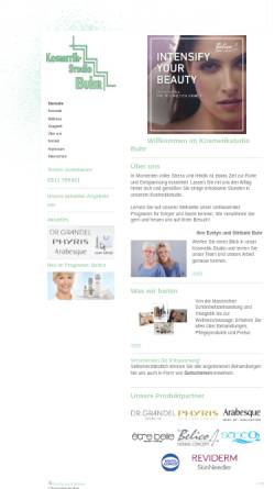 Vorschau der mobilen Webseite www.kosmetikstudio-buhr.de, Kosmetikstudio Buhr - Inh. Evelyn Buhr